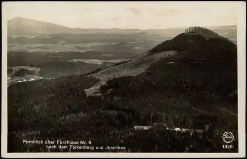 Postcard Reichenberg Liberec Fernblick über Forsthaus Nr. 6 1930