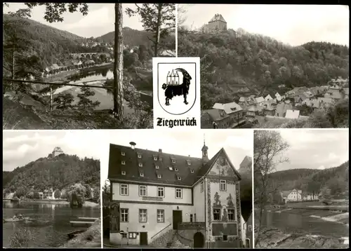 Ansichtskarte Ziegenrück/Saale Stadtteilansichten 1971