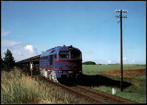 Ansichtskarte  Eisenbahn-Bahn-Wesen & Verkehr: PEG mit Ganzzug bei Karow 1999