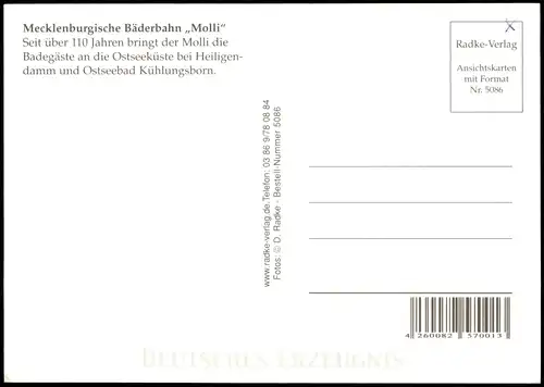 Mehrbildkarte Eisenbahn Schmalspurbahn Mecklenburgische Bäderbahn Molli 2000