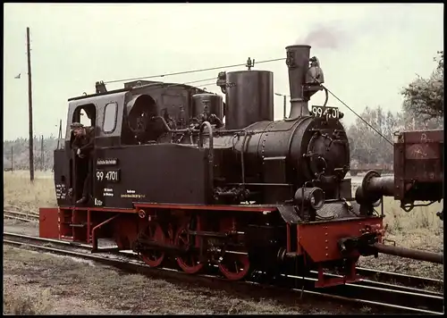 Verkehr & Eisenbahn Dampflokomotive Prignitzer Schmalspurbahn in Glöwen 1967