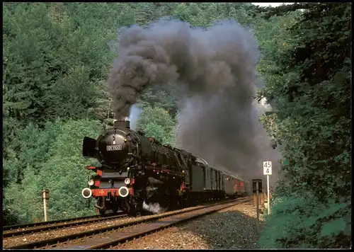 Motiv-AK Eisenbahn Lokomotive Schnellzug bei Rupprechtstegen 1986