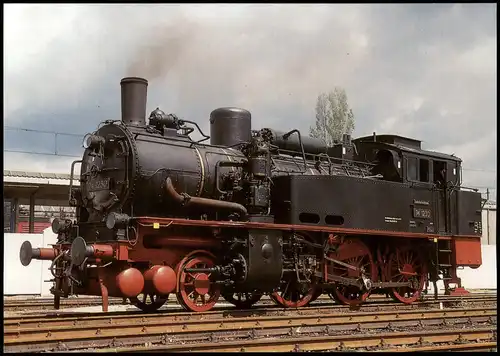 Eisenbahn & Lokomotiven: Dampf-Lokomotive 74 1230 in Potsdam 1997