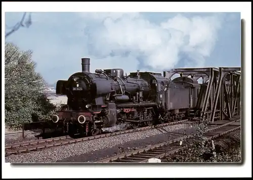 Eisenbahn & Bahn-Verkehr Dampflokomotive Personenzug bei Hattingen 1980