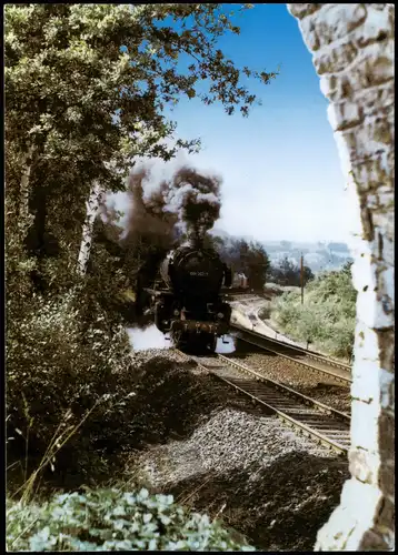 Eisenbahn & Bahn-Verkehr Lokomotive Schublok Dampflokomotive 1990