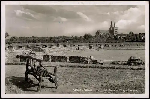 Ansichtskarte Xanten Blick vom Amphitheater auf die Stadt 1938