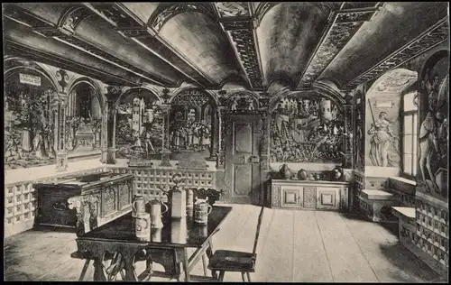 Ansichtskarte Stein am Rhein Kloster St. Georgen Festsaal 1913