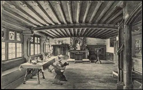 Ansichtskarte Stein am Rhein Kloster St. Georgen Refektorium (ca. 1440) 1912