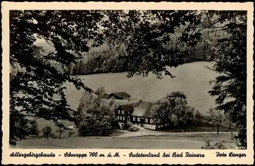 Postcard Bad Reinerz Duszniki-Zdrój Adlergebirgsbaude 1934