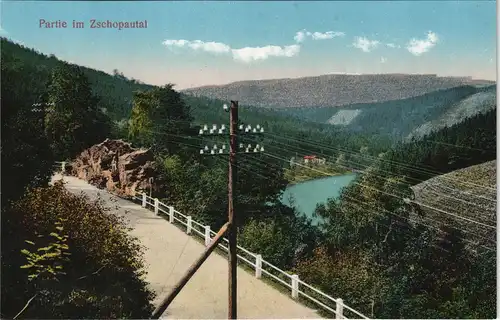 Ansichtskarte Zschopau Zschopautal 1915