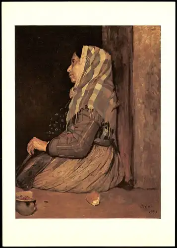 In the City Museum Art Gallery Birmingham A Roman Beggar Woman Edgar Degas 1989