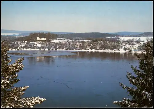 Ansichtskarte Daun Eifel Das Weinfelder Maar im Winter 1979