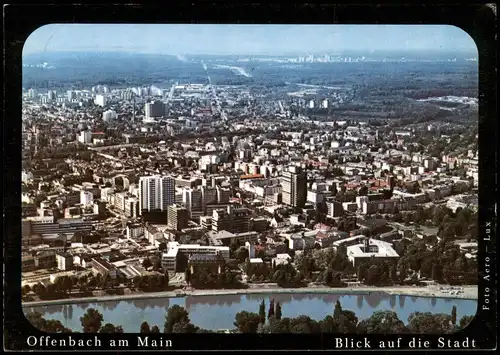 Ansichtskarte Offenbach (Main) Fernblick über die Stadt 1983