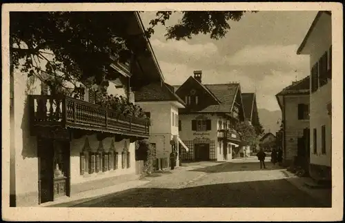 Ansichtskarte Lenggries Hauptstraße 1927