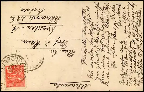 Postcard Rio de Janeiro Blick auf die Stadt vom Stadtrand 1926