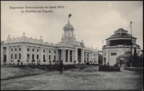 Gent Ghent (Gand) EXPO Weltaustellung Le Pavillon du Canada. 1913