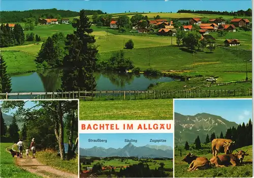 Ansichtskarte Bachtel-Oy-Mittelberg Mehrbildkarte Bachtel im Allgäu 1980