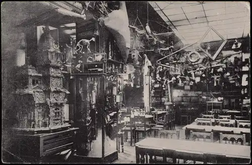 Ansichtskarte Innere Altstadt-Dresden Josephus Linke - Restaurant - Innen 1914