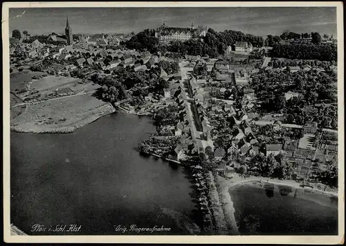 Ansichtskarte Plön Luftbild aus großer Höhe 1932