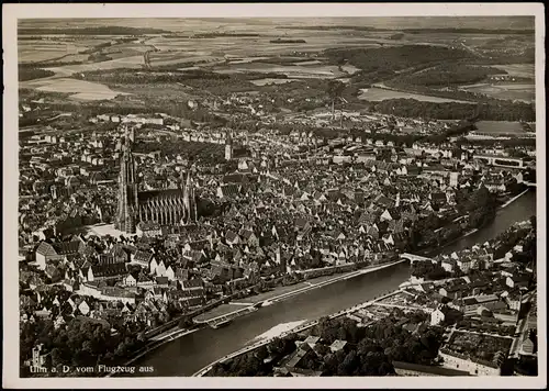 Ansichtskarte Ulm a. d. Donau Luftbild 1934