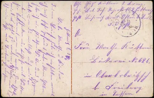 Postcard Breslau Wrocław Hauptbahnhof 1916
