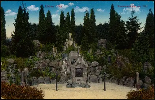 Ansichtskarte Löbau Russendenkmal von 1813 1915