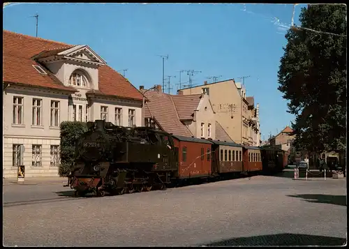 Ansichtskarte  Die Bäderbahn Molli mit Dampflok 1991