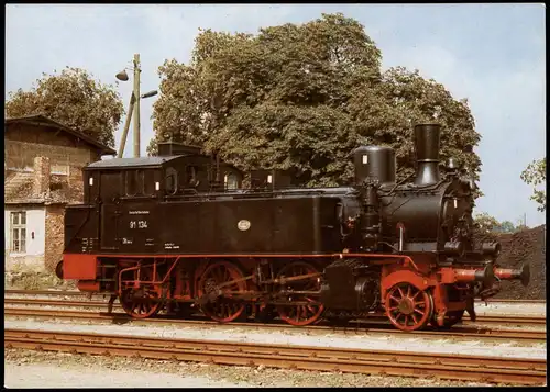 Verkehr Eisenbahn & Zug: Dampflokomotive Museumslokomotive 91 134 1988