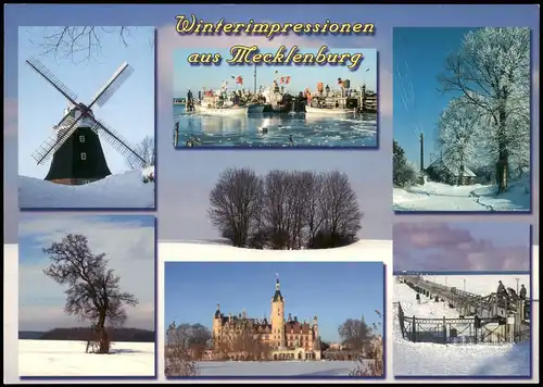 .Mecklenburg-Vorpommern Mehrbildkarte Mecklenburg Winterimpressionen 2010