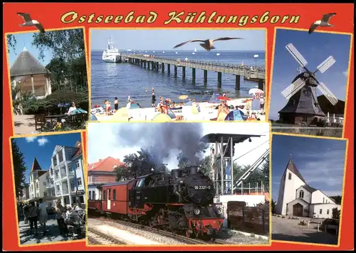 Ansichtskarte Kühlungsborn Mehrbildkarte Ortsansichten und Bäderbahn 2010