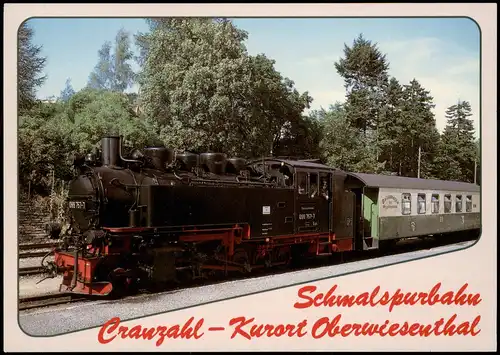 Ansichtskarte .Sachsen Schmalspurbahn Cranzahl-Oberwiesenthal 1998