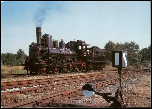 Verkehr & Eisenbahn Schnellzug-Dampflokomotive in Straßhof 1987
