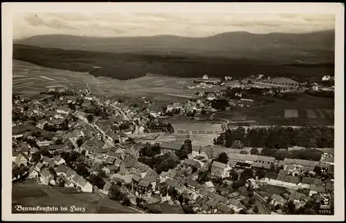Ansichtskarte Benneckenstein Luftbild aus 150 m Höhe 1931