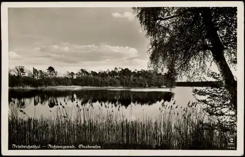 Ansichtskarte Friedrichsthal-Oranienburg Partie am Grabowsee 1936