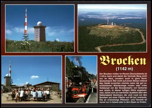 Ilsenburg (Harz) Brocken (Harz) Mehrbildkarte u.a. mit Brockenbahn 2000