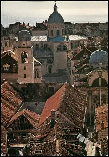 Postcard Ragusa Dubrovnik Stadt Teilansicht 1980