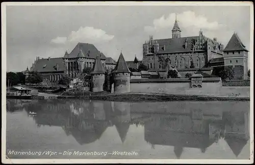 Postcard Marienburg Malbork Schloss/Ordensburg 1941  gel. Feldpost 2. WK