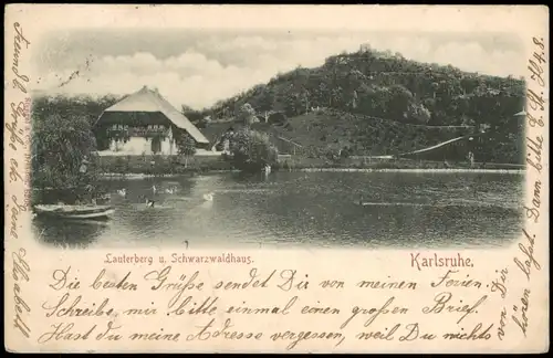 .Baden-Württemberg Lauterberg u. Schwarzwaldhaus Karlsruhe 1898