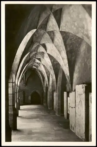 Ansichtskarte Meißen Dom Innenansicht Kreuzgang 1940