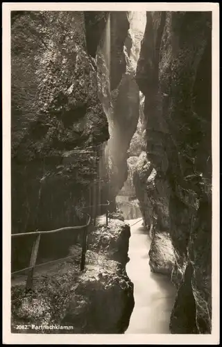 Garmisch-Partenkirchen Partnachklamm Klamm Wasserfall River Falls 1938