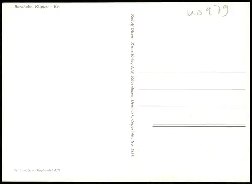 Postcard Bornholm Umland-Ansicht Bornholm Klipper - Rø. 1980