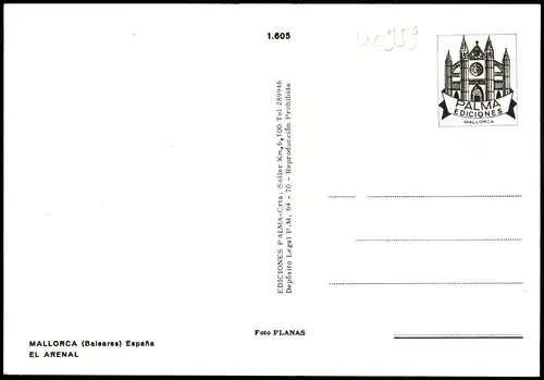 Postales El Arenal Mehrbildkarte mit Ortsansichten 1980