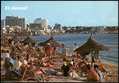 Postales El Arenal Strand Playa Beach 1980