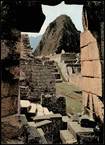 Postcard Lima MACHU PICCHU Detalle 1981