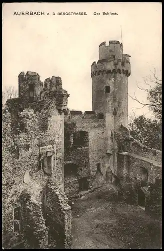 Auerbach (Bergstraße)-Bensheim Auerbacher Schloss (Castle) 1910