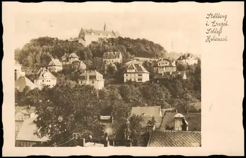 Hoheneck-Stollberg (Erzgebirge) Blick auf Schloss Hoheneck Erzgebirge 1934