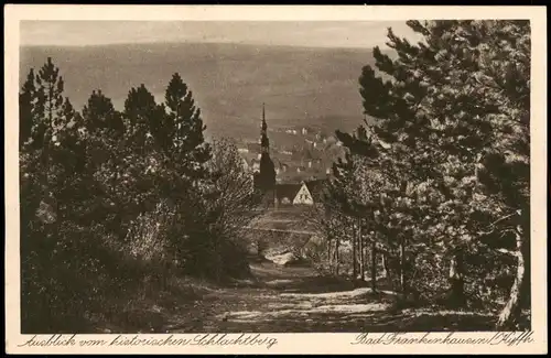 Bad Frankenhausen Blick vom historischen Schlachtberg Panorama-Ansicht 1920