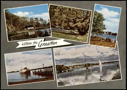 Postcard .Dänemark - Hilsen fra Graasten, Multi-View-Postcard 1960