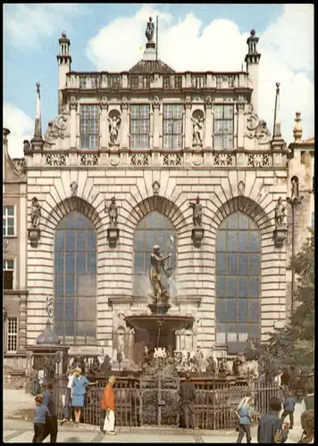 Danzig Gdańsk/Gduńsk Dwór Artusa fasada wg proj. Abrahama   1971