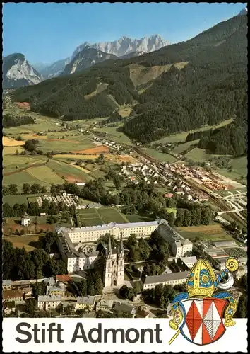 Ansichtskarte Admont Panorama-Ansicht mit Stift 1980